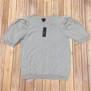 Worthington Light Heather Gray Dolman Sleeve Top